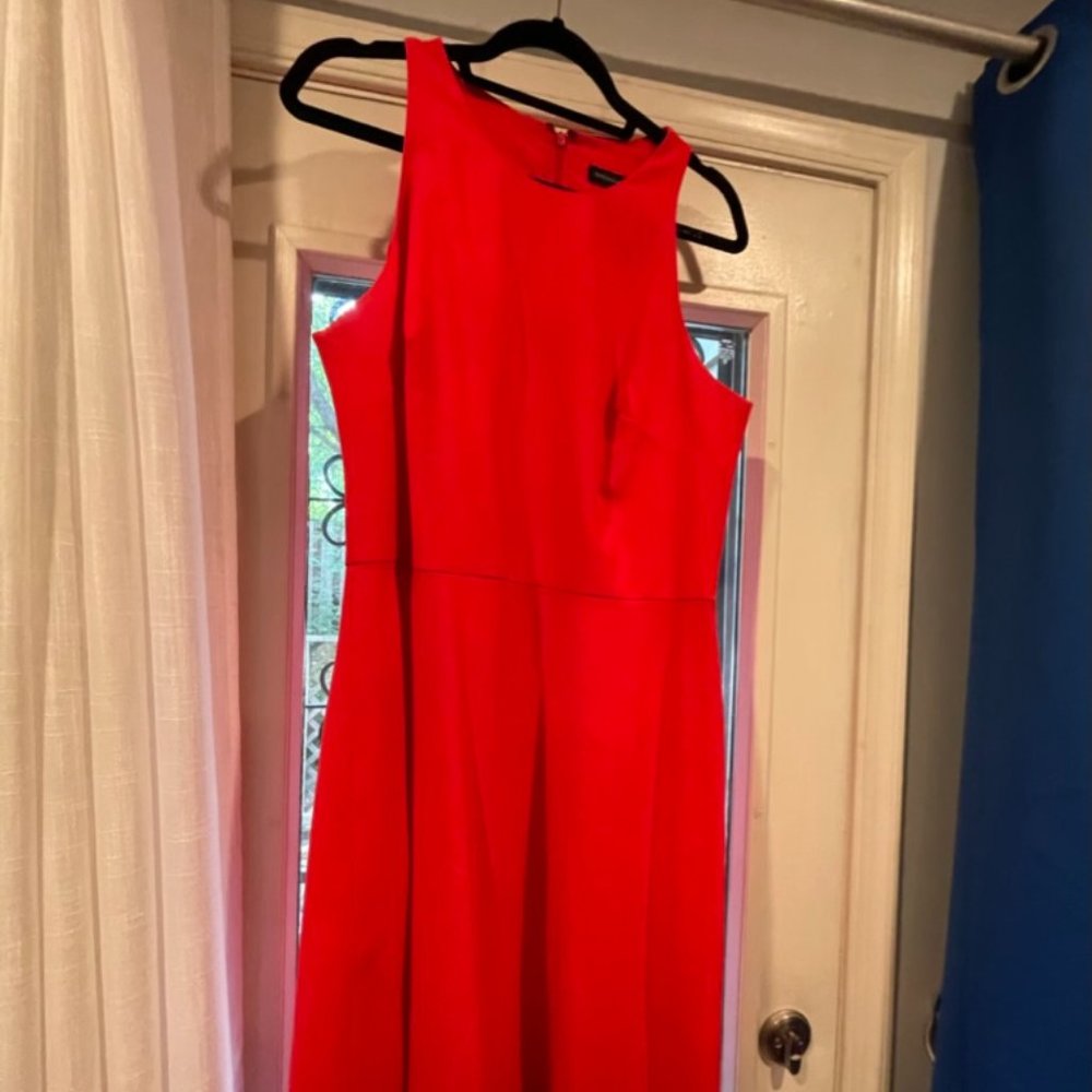 Banana Republic bright red sleeveless dress (size 14 tall)
